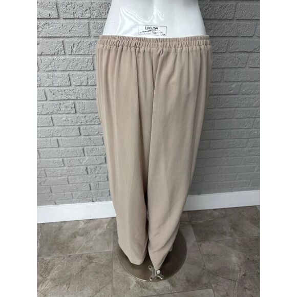 Dana Kay Women Beige Gold Mother of the Bride Formal 3 PCS Pant Suit Size 16W - Picture 6 of 15